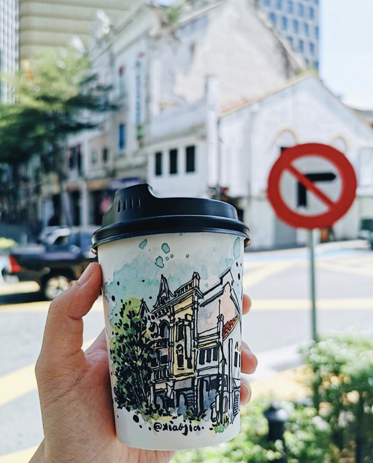 artwork of part of Medan Pasar