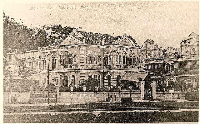 postcard of the old Empire Hotel in Kuala Lumpur