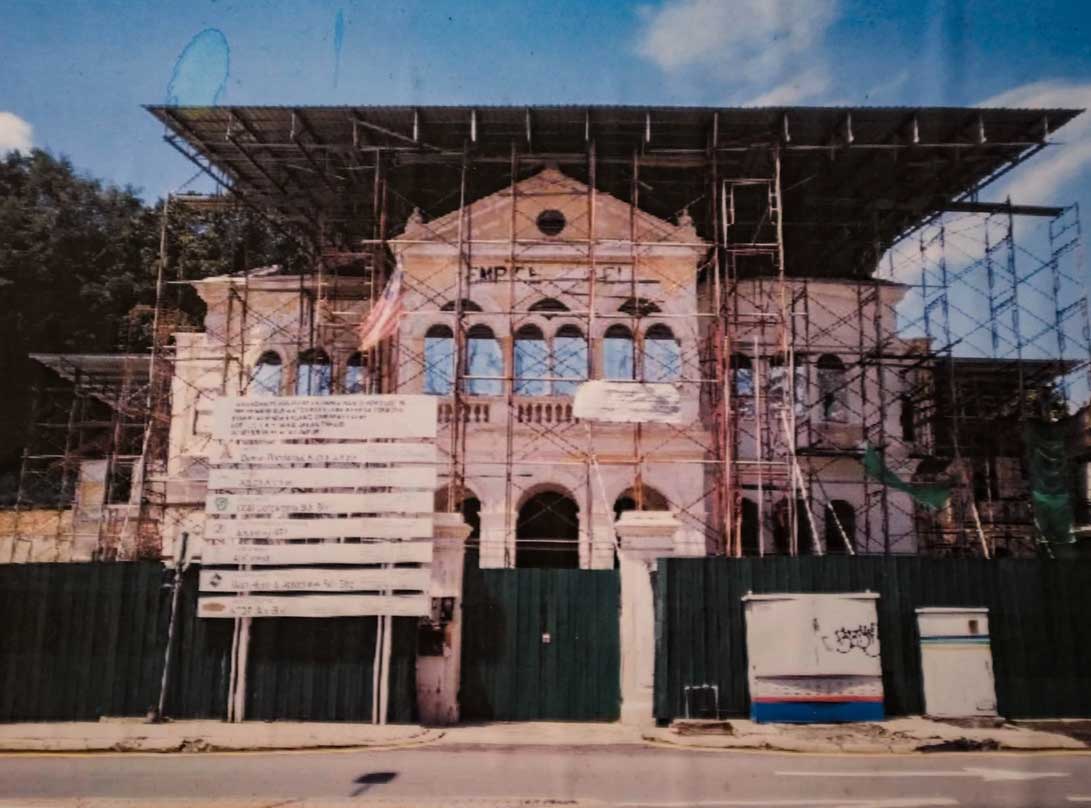Rumah Tangsi under renovation