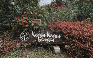 A signage of Kebun-Kebun Bangsar, a community garden in Kuala Lumpur
