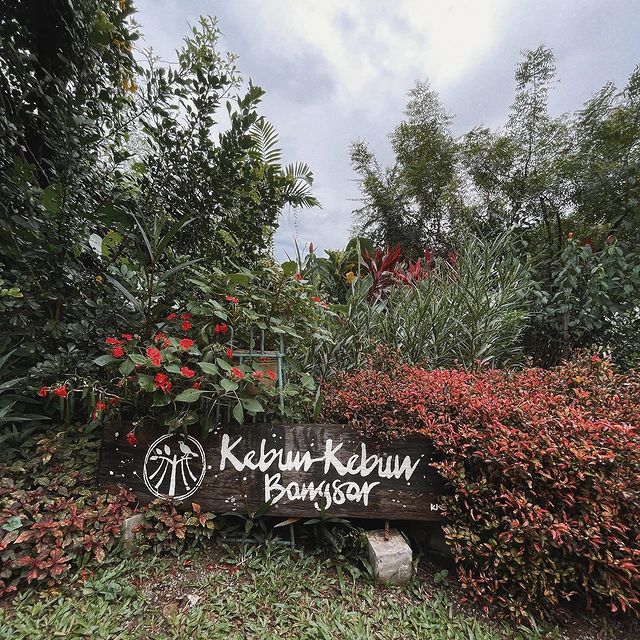 A signage of Kebun-Kebun Bangsar, a community garden in Kuala Lumpur