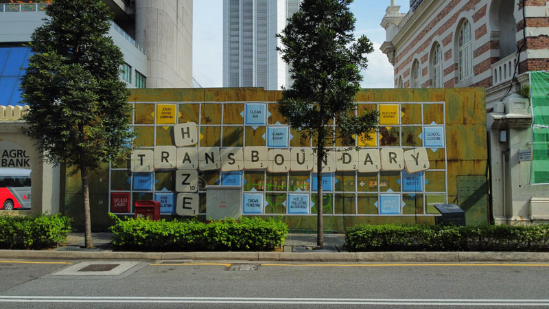 Transboundary Haze artwork by Ernest Zacharevic