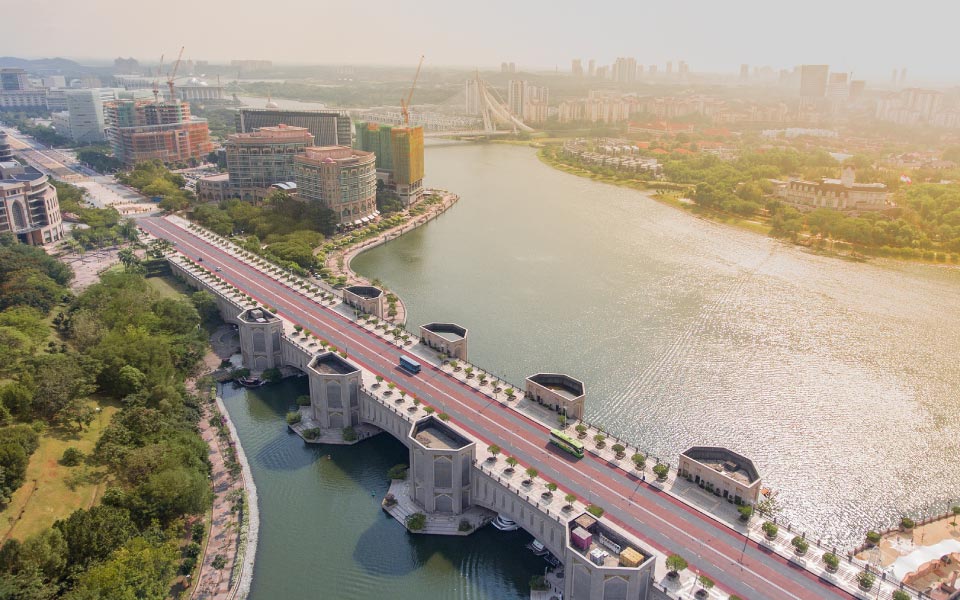 bridge from a drone's point of view