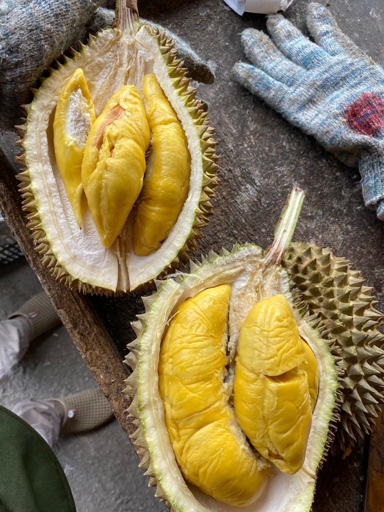 opened up durians