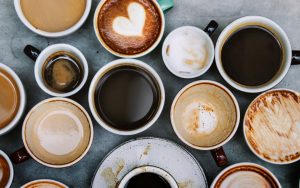 various cups and types of coffee