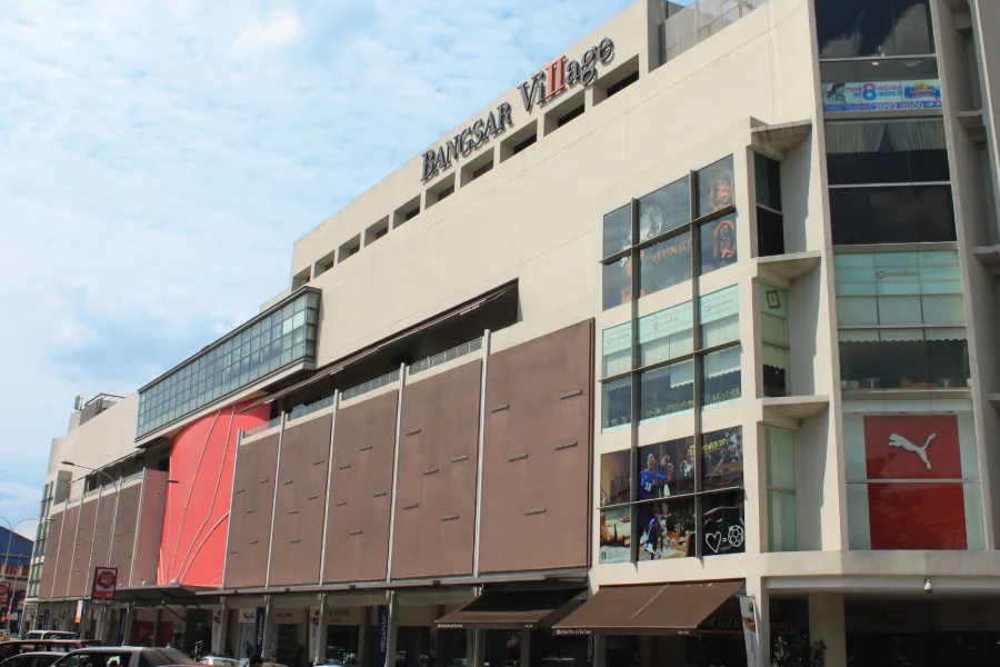 building of a shopping mall with the signage 'Bangsar Village'