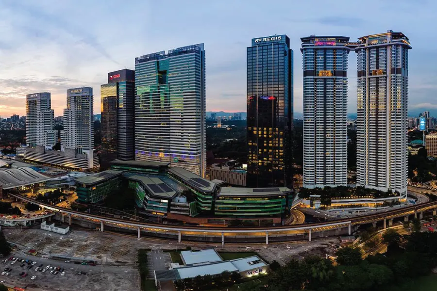high buildings in a city